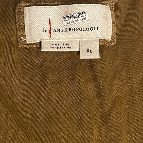 Anthropologie Gold Velvet Maxi Dress - Picture 9 of 11